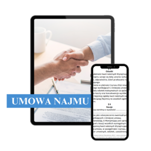 Umowa najmu z protokołem zdawczo-odbiorczym.